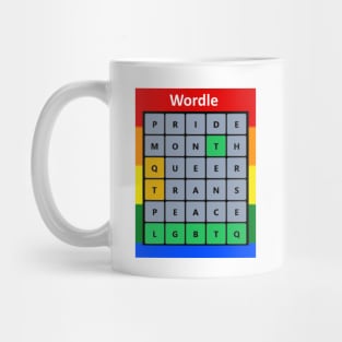 Gay Pride LGBTQ Wordle Mug